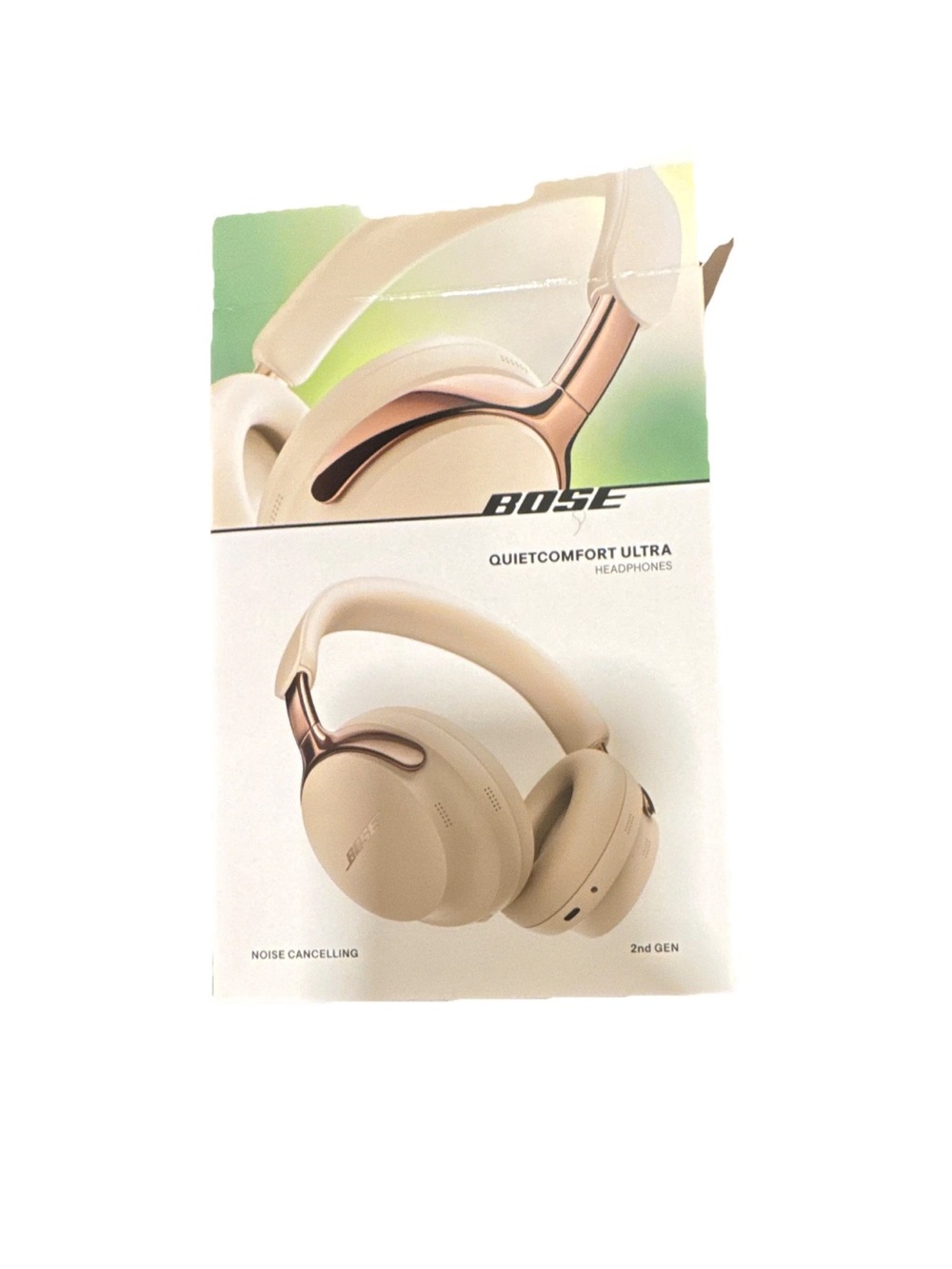 Bose QuietComfort Ultra Headphones - Sandstone with Rose Gold Accents